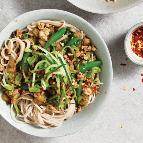 Chinese pork mince and noodles