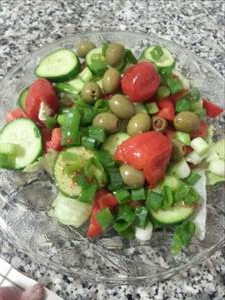 Lettuce Salad with Assorted Vegetables