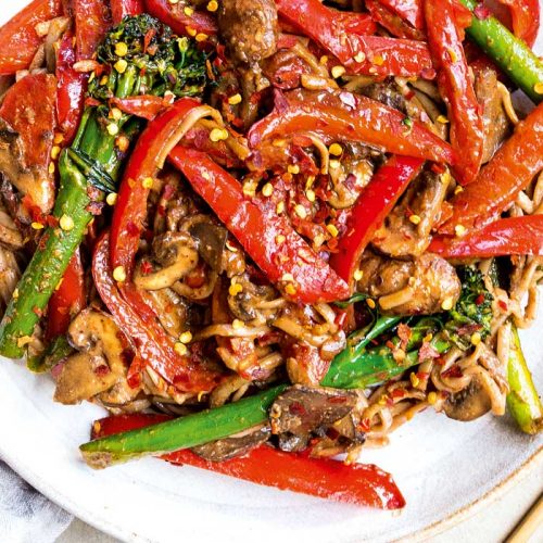 Almond butter stir-fry