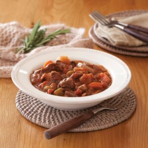 Beef and red wine casserole