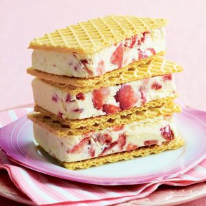 Berry ice cream sandwiches