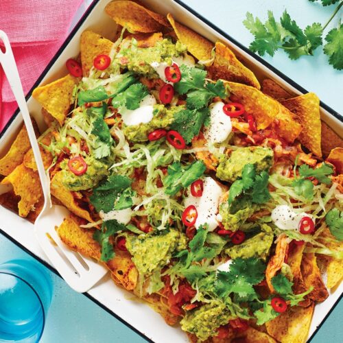 Chicken tray nachos