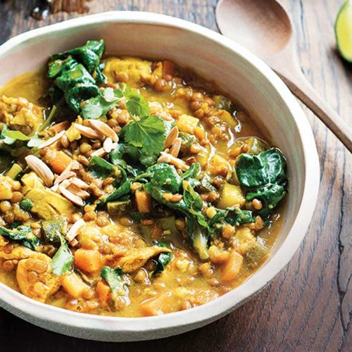 Chicken and lentil dhal