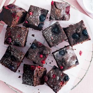 Choc-berry brownies