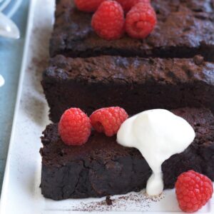 Chocolate, beetroot and raspberry cake