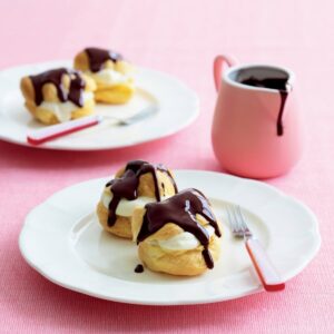 Chocolate profiteroles