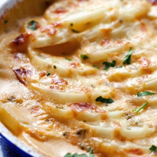 Healthier dauphinoise potatoes