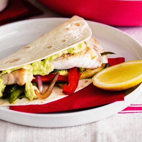 Fish fajitas