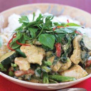 Green chicken curry