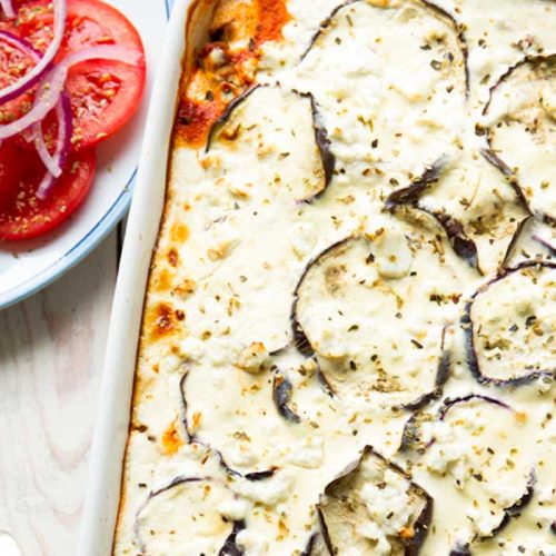 Healthier moussaka