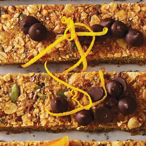 High-fibre muesli bars