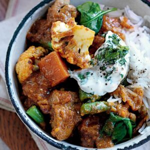 Indian chicken and vegetable curry