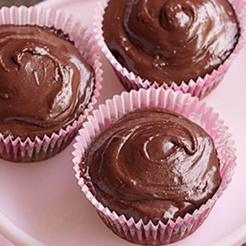 Choc jaffa cupcakes