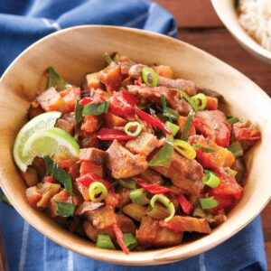 Lamb and eggplant curry