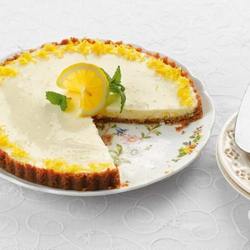 Healthier lemon tart