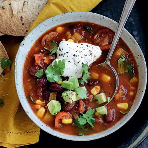 Mexican chilli bean soup