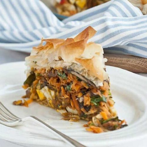 Moroccan filo pie