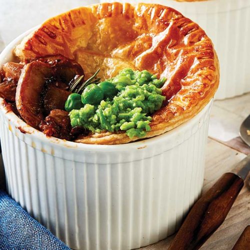 Mushroom and rosemary pot pies