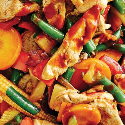 Peanut chicken stir-fry