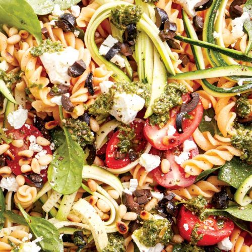 Pesto pasta salad