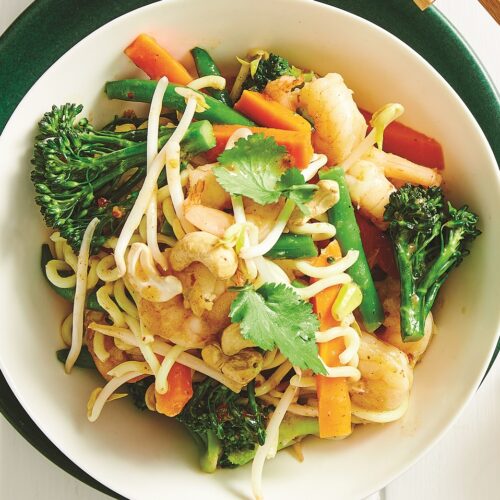 Prawn laksa stir-fry