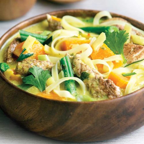 Quick chicken laksa