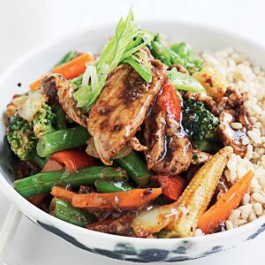 Spicy pork stir-fry