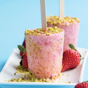 Strawberry and banana pops