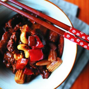 Sweet and sour pork stir-fry