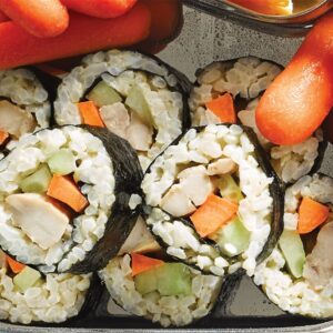 Teriyaki chicken sushi