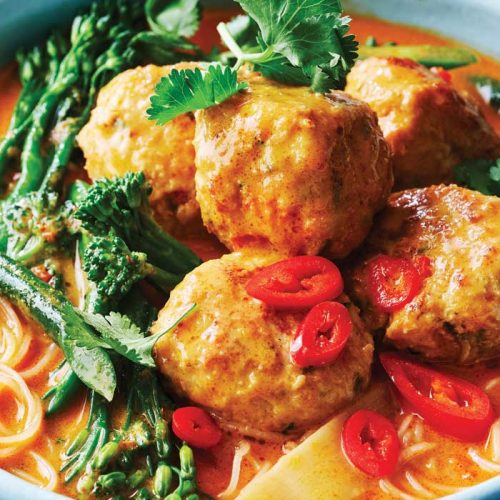 Thai chicken meatballs