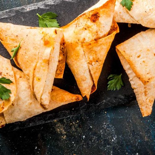 Tortilla wrap samosas