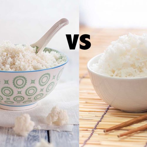 Which is healthier: cauliflower rice or white rice?