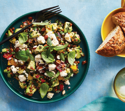 Herby lentil salad