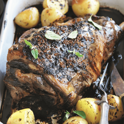 Greek-style lamb with lemon potatoes